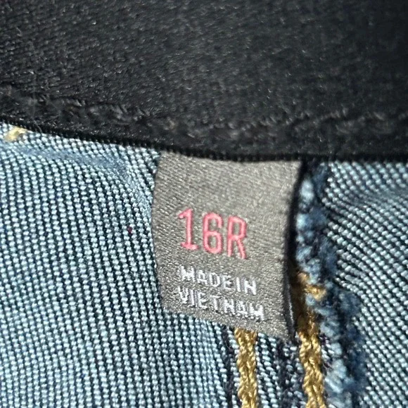 Torrid Bombshell Wide Leg Super Soft Jeans Dark Wash Size 16R - Picture 4 of 9